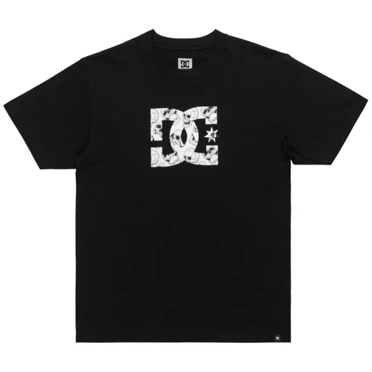 Zdjęcie produktu DC Star Skully SS Tee ADYZT05461-KVJ0, Męskie, Czarne, t-shirty, bawełna, rozmiar: S