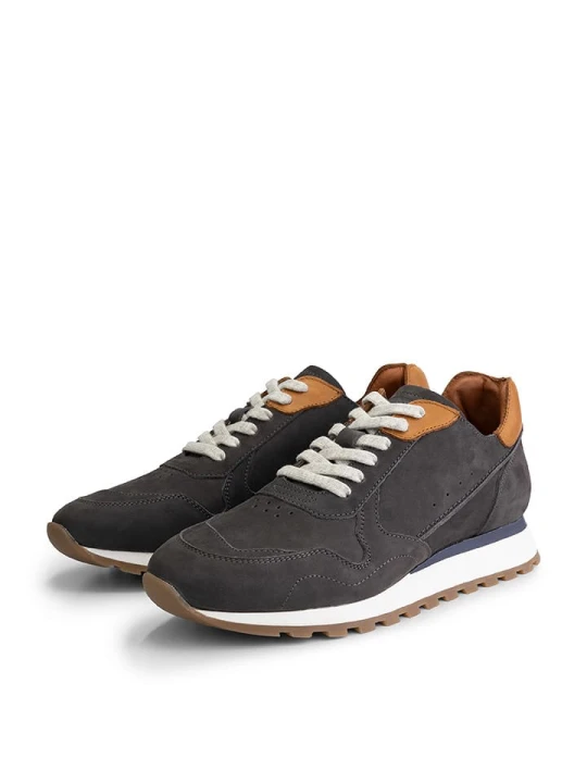 Zdjęcie produktu DENBROECK Skórzane sneakersy "William St." w kolorze antracytowym rozmiar: 43
