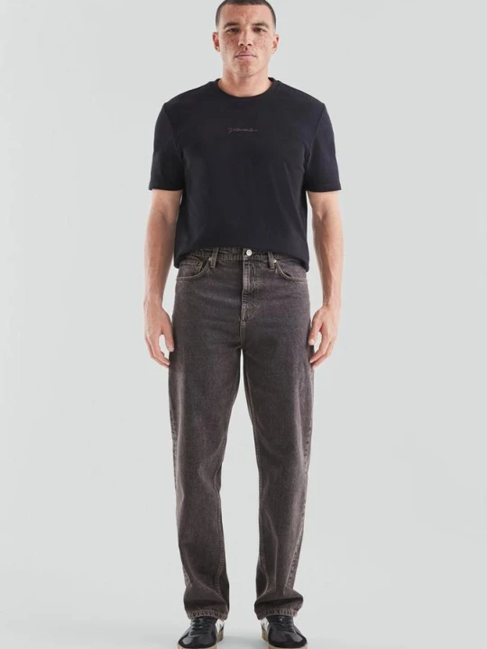 Zdjęcie produktu Denim / Luźny krój / Średni stan / Prosta nogawka QS szary