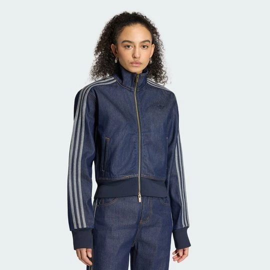 Zdjęcie produktu Denimowa bluza dresowa Firebird Adidas Indigo Denim