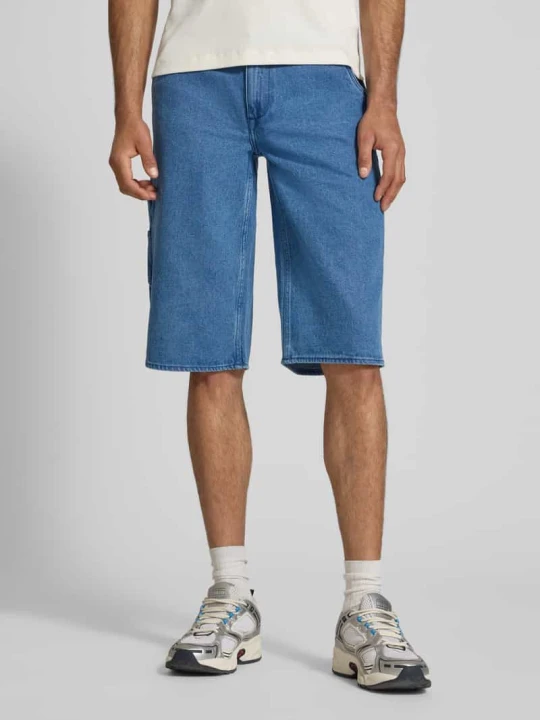 Zdjęcie produktu Denimowe bermudy o kroju loose fit model 'MIGS SUN FLAKE' Blend Jeansowy niebieski