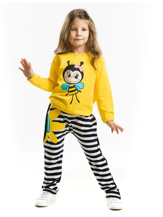Zdjęcie produktu Denokids 2-częściowy zestaw "Bee Happy" w kolorze żółto-czarnym rozmiar: 98