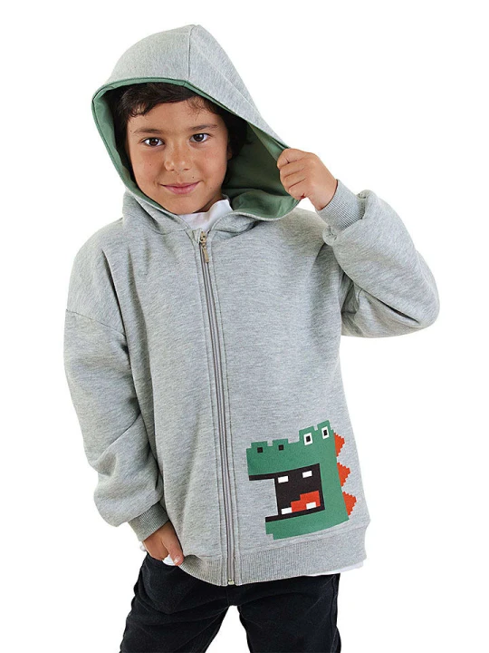 Zdjęcie produktu Denokids Bluza w kolorze szarym rozmiar: 122