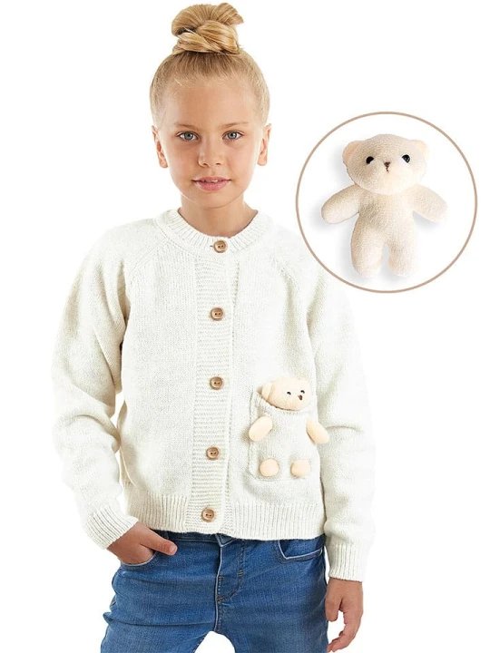 Zdjęcie produktu Denokids Kardigan w kolorze białym rozmiar: 116