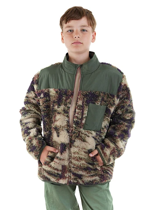 Zdjęcie produktu Denokids Kurtka polarowa w kolorze khaki rozmiar: 122