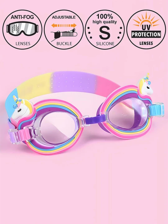 Zdjęcie produktu Denokids Okulary pływackie "Unicorn" ze wzorem rozmiar: onesize