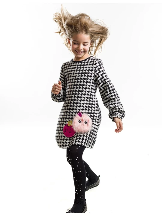 Zdjęcie produktu Denokids Sukienka "Zizi" w kolorze czarno-białym rozmiar: 92