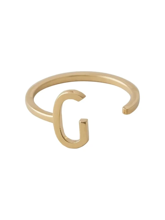 Zdjęcie produktu Design Letters pierścionek ze srebra pokrytego złotem