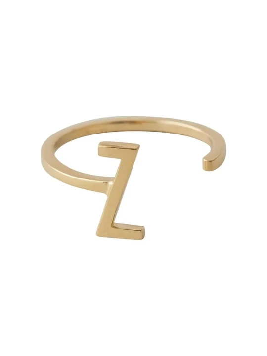Zdjęcie produktu Design Letters pierścionek ze srebra pokrytego złotem
