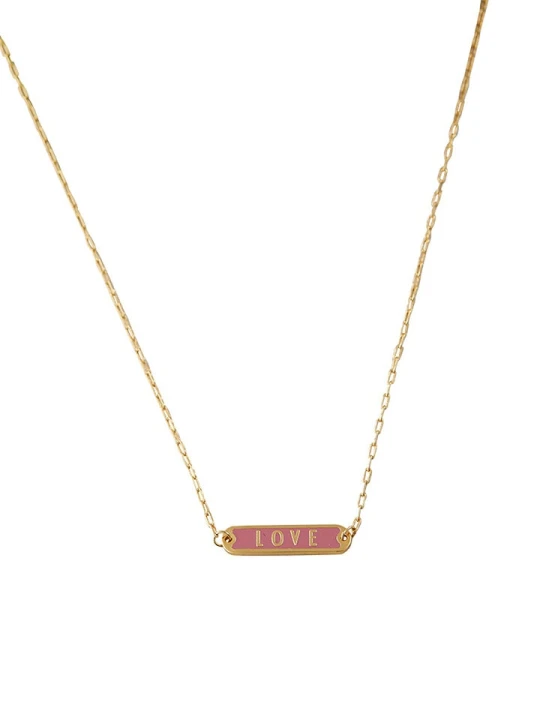 Zdjęcie produktu Design Letters Pozłacany naszyjnik "Love" - dł. 45 cm rozmiar: onesize