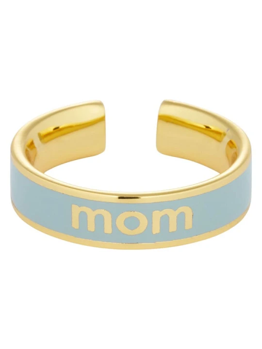 Zdjęcie produktu Design Letters Pozłacany pierścionek "Mom" rozmiar: onesize