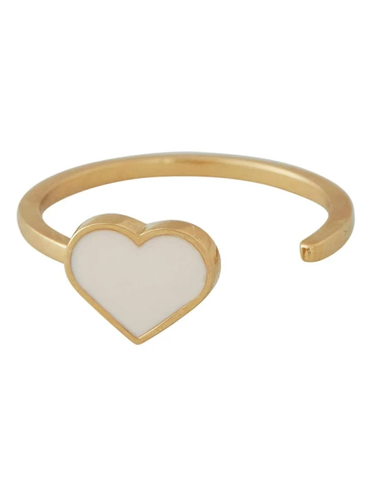 Zdjęcie produktu Design Letters Pozłacany pierścionek "Heart" rozmiar: onesize