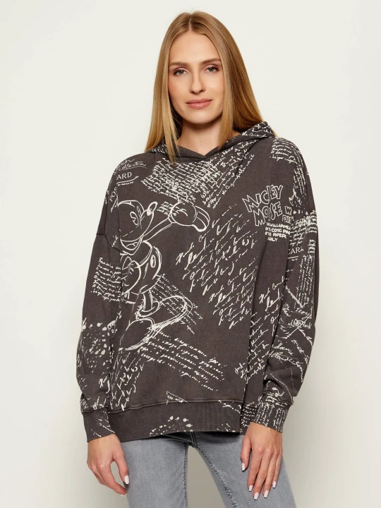 Zdjęcie produktu Desigual Bluza LETTERS MICKEY | Desigual x Disney | Relaxed fit szary