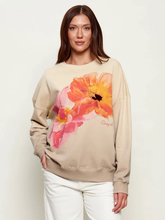 Zdjęcie produktu Desigual Bluza NOAH | Relaxed fit beżowy