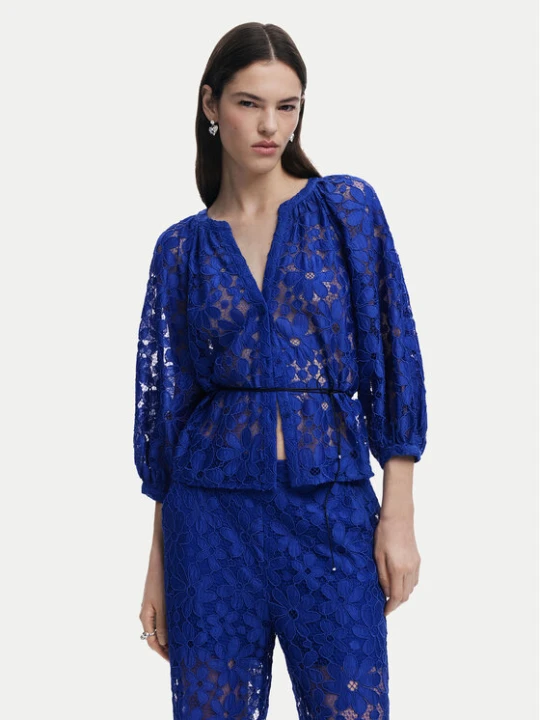 Zdjęcie produktu Desigual Bluzka 25SWBW24 Niebieski Regular Fit