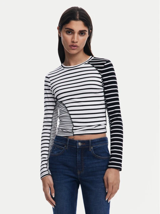 Zdjęcie produktu Desigual Bluzka 25SWTK92 Biały Regular Fit