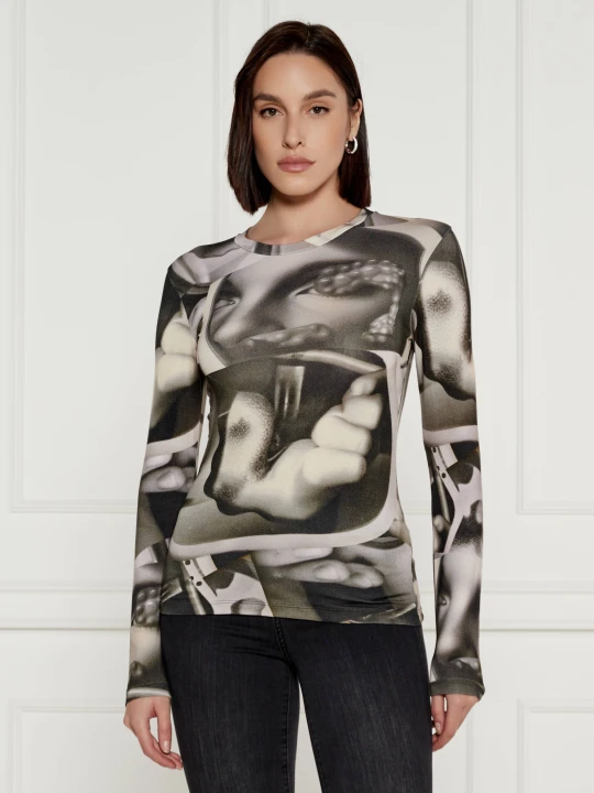 Zdjęcie produktu Desigual Bluzka Surrealismo | Slim Fit szary
