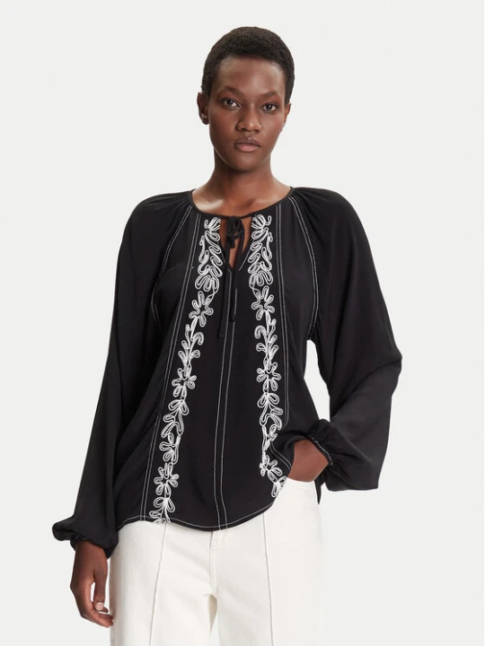 Zdjęcie produktu Desigual Bluzka Tallo 25WWBW07 Czarny Loose Fit