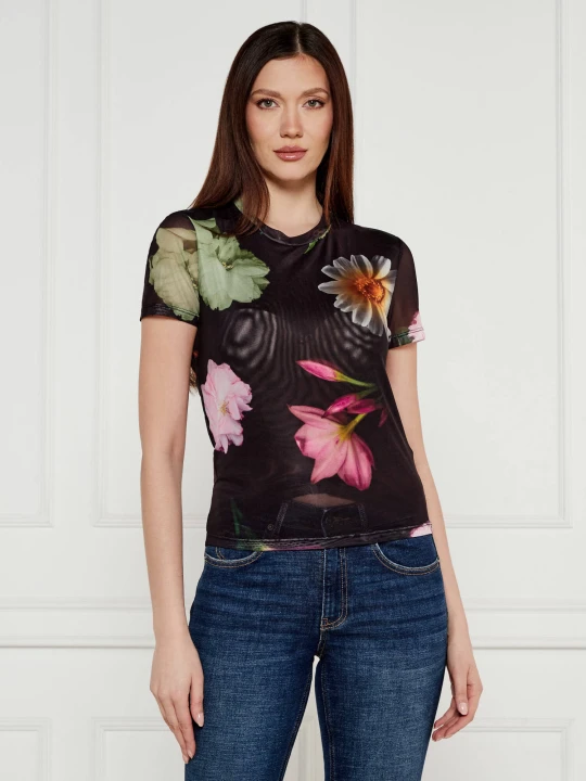Zdjęcie produktu Desigual Bluzka TS_DES MOINES | Slim Fit brązowy