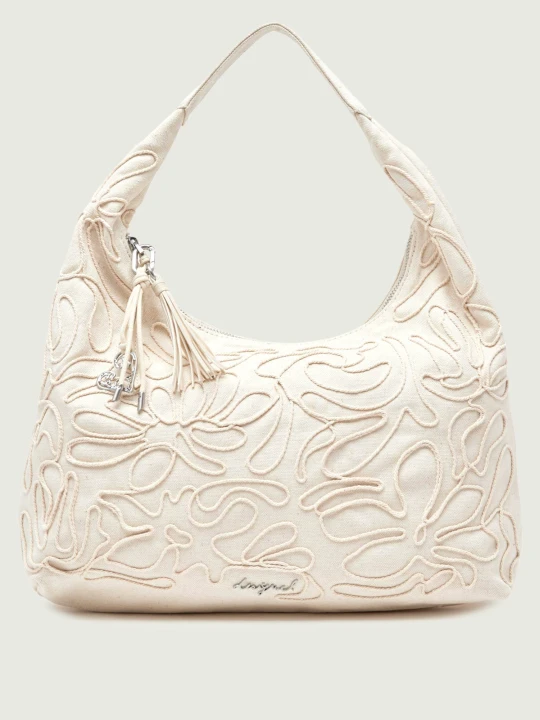 Zdjęcie produktu Desigual Hobo | z dodatkiem lnu beżowy