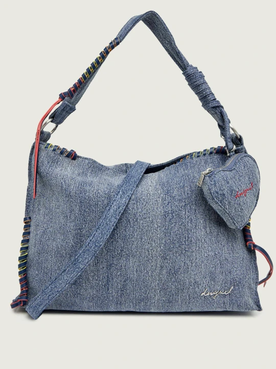Zdjęcie produktu Desigual Jeansowa torebka na ramię Torio Leiria niebieski
