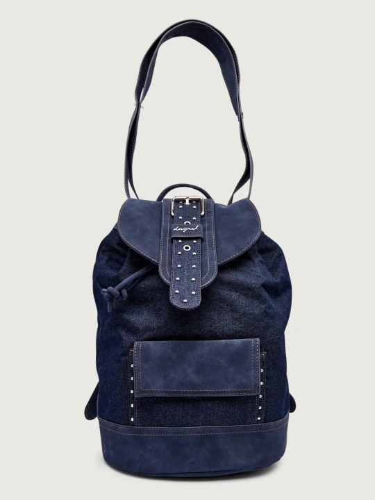 Zdjęcie produktu Desigual Jeansowy plecak 2w1 | BACK_BINDELLA KRAPINA 2.0 granatowy