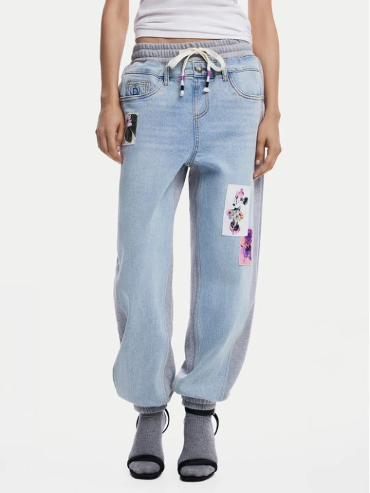 Zdjęcie produktu Desigual Jeansy Mnnie 25SWDD72 Niebieski Loose Fit