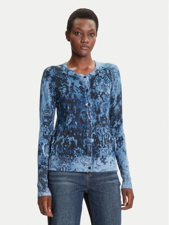 Zdjęcie produktu Desigual Kardigan Kassidy 25WWJF12 Niebieski Regular Fit