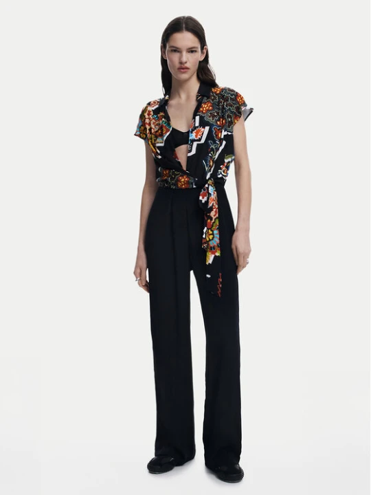 Zdjęcie produktu Desigual Kombinezon Paisley 25SWPW20 Czarny Regular Fit