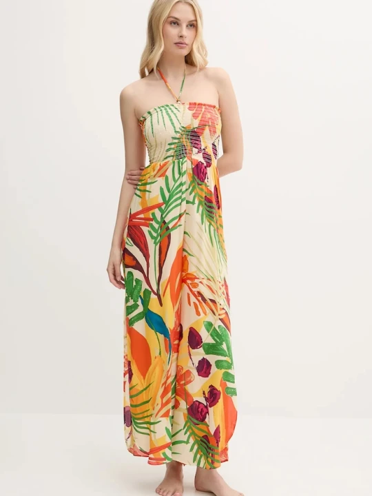 Zdjęcie produktu Desigual kombinezon plażowy BAHAMAS JAMPSUIT beżowy