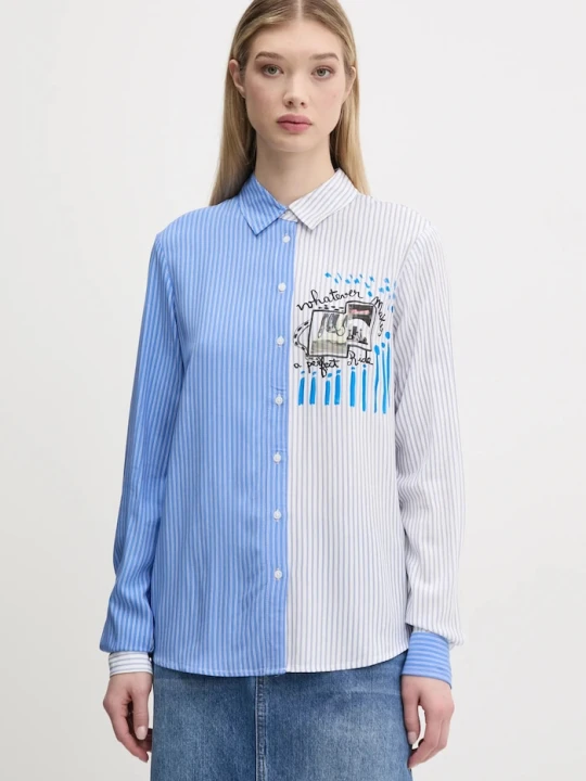Zdjęcie produktu Desigual koszula A PERFECT RIDE niebieski