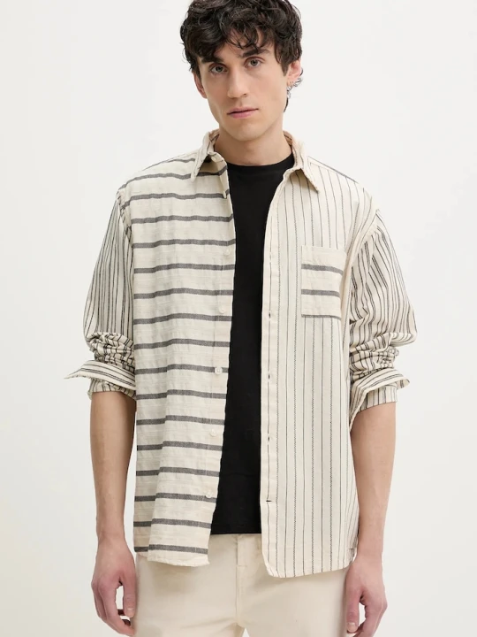 Zdjęcie produktu Desigual koszula bawełniana JACK beżowy