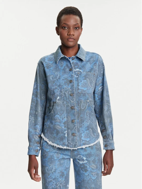 Zdjęcie produktu Desigual Koszula jeansowa Pasleyblue 25WWEW68 Niebieski Loose Fit