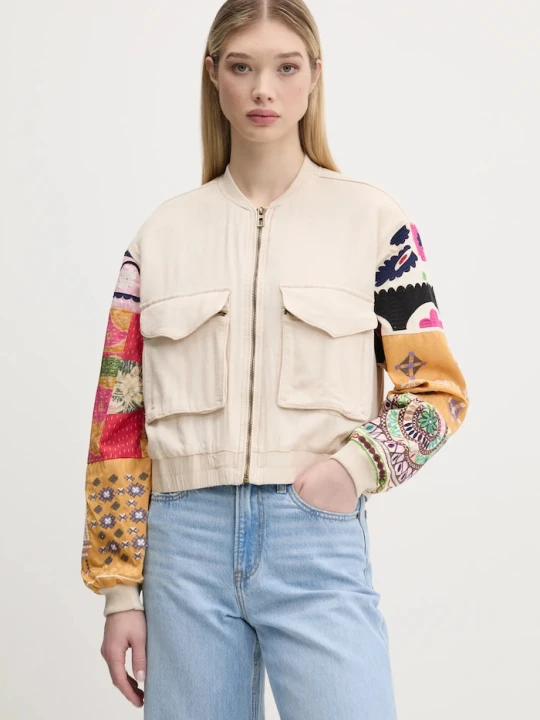 Zdjęcie produktu Desigual kurtka bomber AUSTIN beżowy