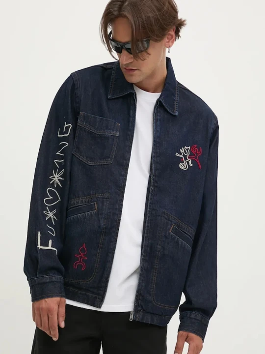 Zdjęcie produktu Desigual kurtka jeansowa AARON granatowy