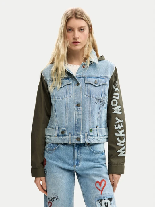 Zdjęcie produktu Desigual Kurtka jeansowa Kiss Mic 26SWED07 Niebieski Regular Fit
