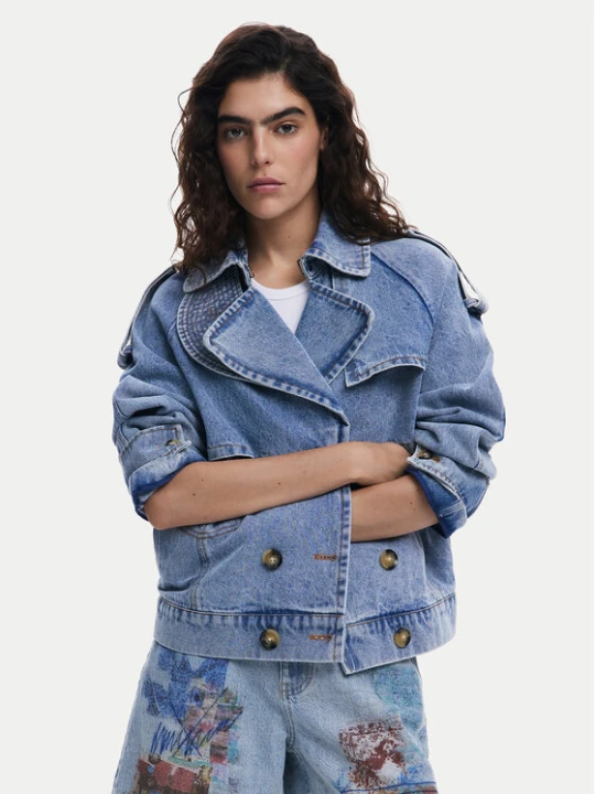 Zdjęcie produktu Desigual Kurtka jeansowa Ontario 25SWED57 Niebieski Regular Fit
