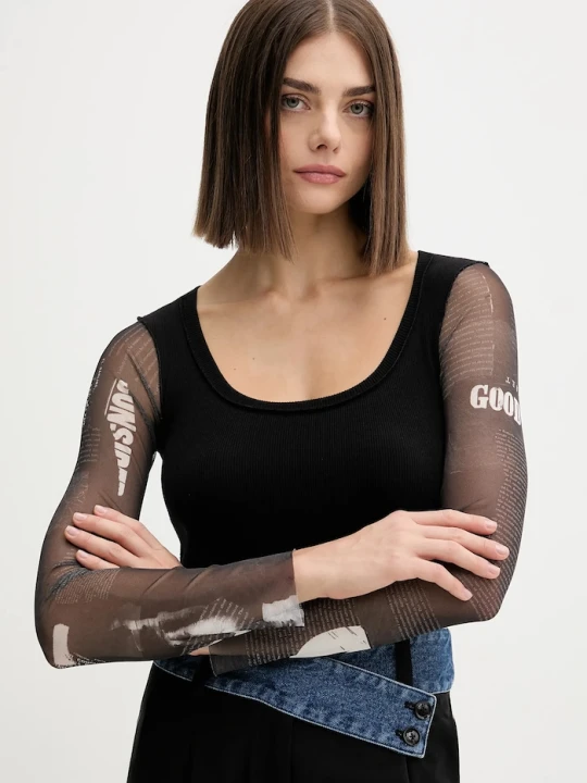 Zdjęcie produktu Desigual longsleeve LISBOA czarny