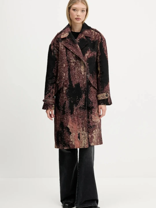 Zdjęcie produktu Desigual płaszcz BRUSHED LAC brązowy