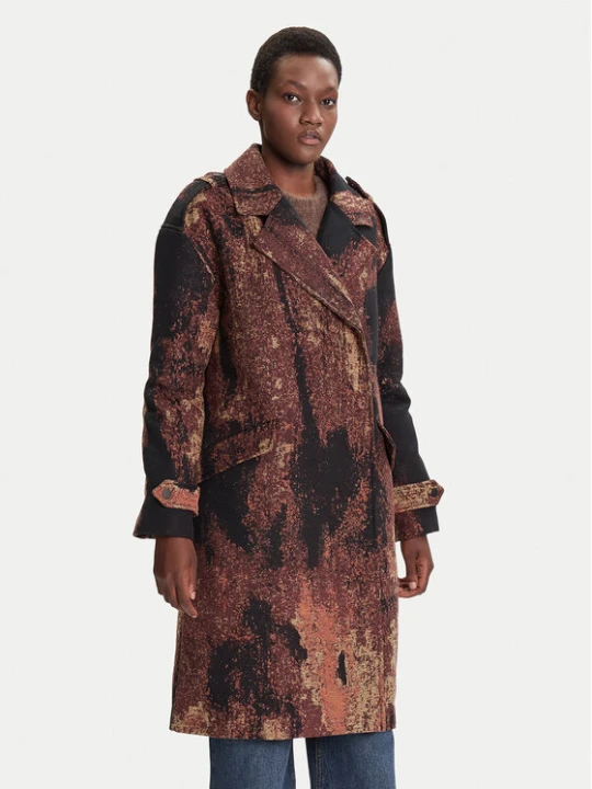 Zdjęcie produktu Desigual Płaszcz przejściowy Brushed Lacroix 25WWEW05 Brązowy Loose Fit