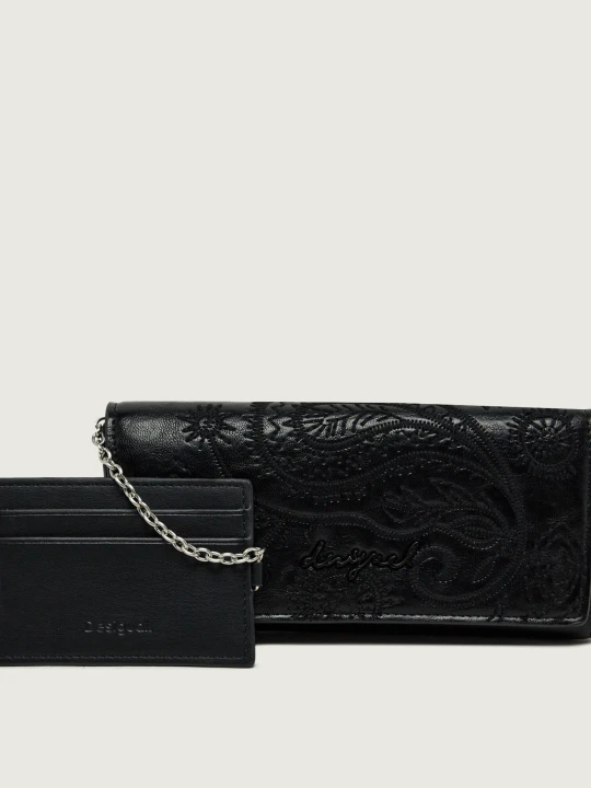 Zdjęcie produktu Desigual Portfel + etui na karty Mone_Siroco Marina czarny
