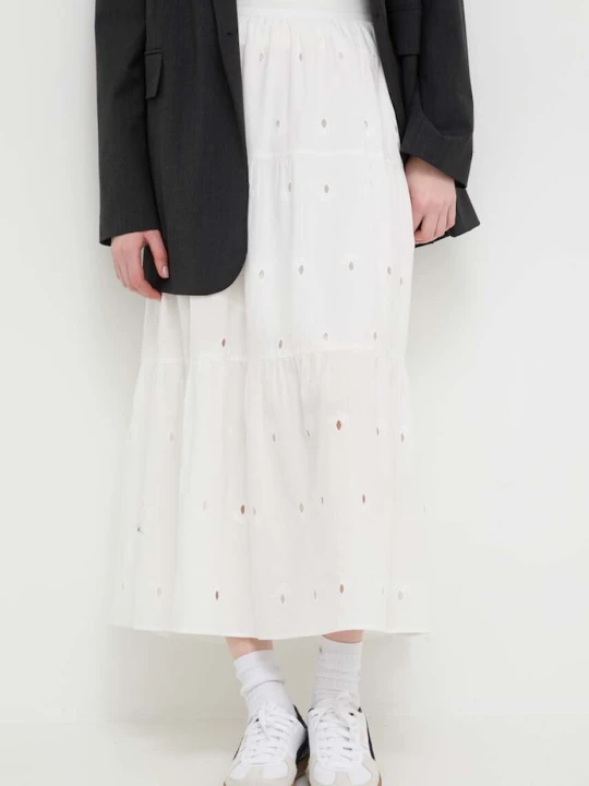 Zdjęcie produktu Desigual spódnica bawełniana VICENZA beżowy