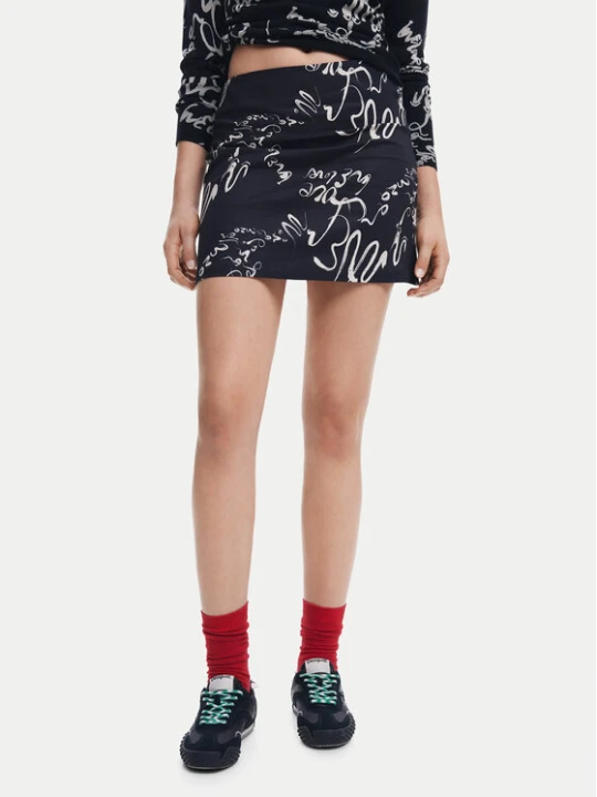 Zdjęcie produktu Desigual Spódnica mini 25SWFW03 Czarny Regular Fit