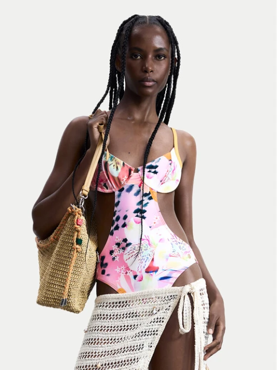 Zdjęcie produktu Desigual Strój kąpielowy Nasau 26SWMK17 Kolorowy