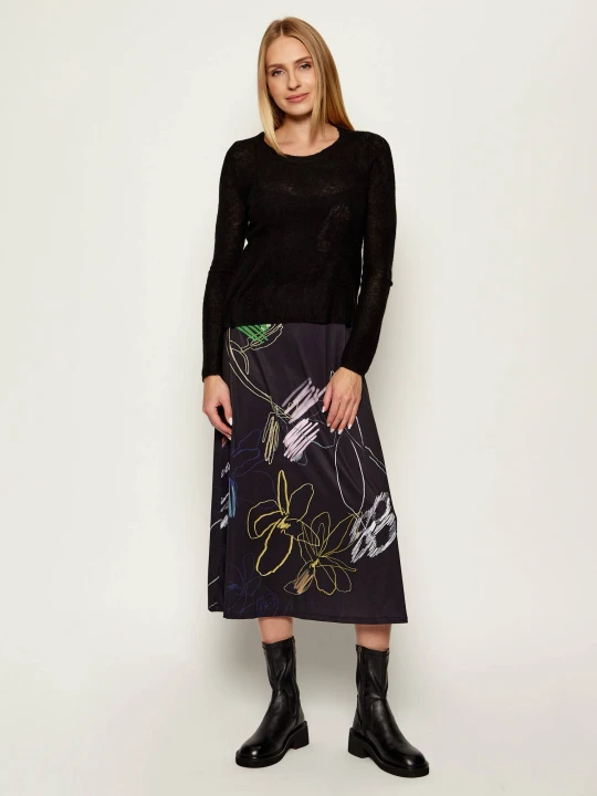Zdjęcie produktu Desigual Sukienka 2w1 VEST_KALA | z dodatkiem wełny czarny