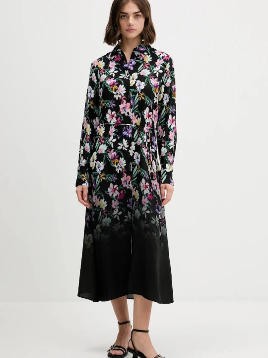 Zdjęcie produktu Desigual sukienka CAMISERO ACRIL czarny