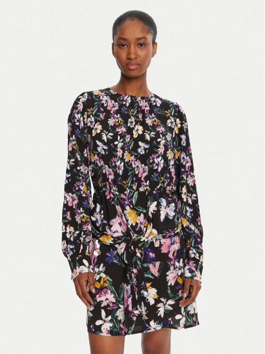 Zdjęcie produktu Desigual Sukienka codzienna Flor Acrilica 25WWVW09 Czarny Regular Fit