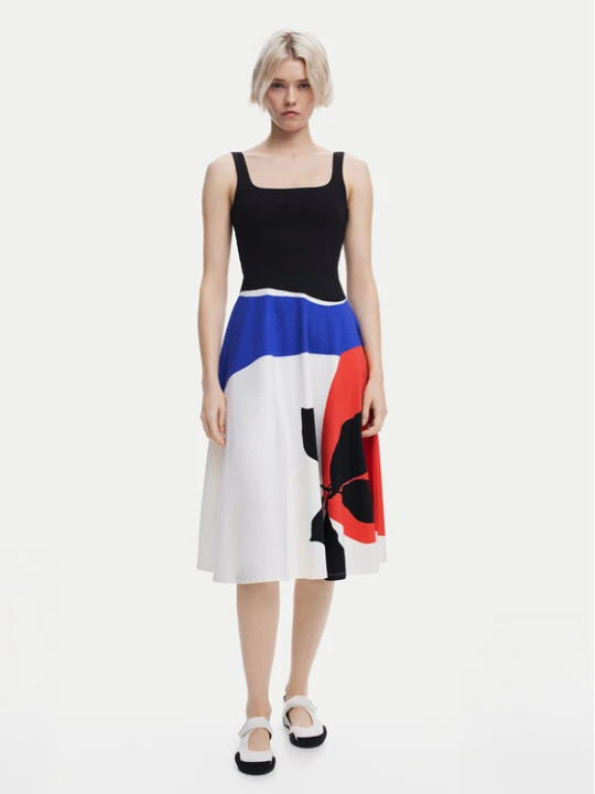 Zdjęcie produktu Desigual Sukienka codzienna Ondas 25SWVK41 Kolorowy Regular Fit