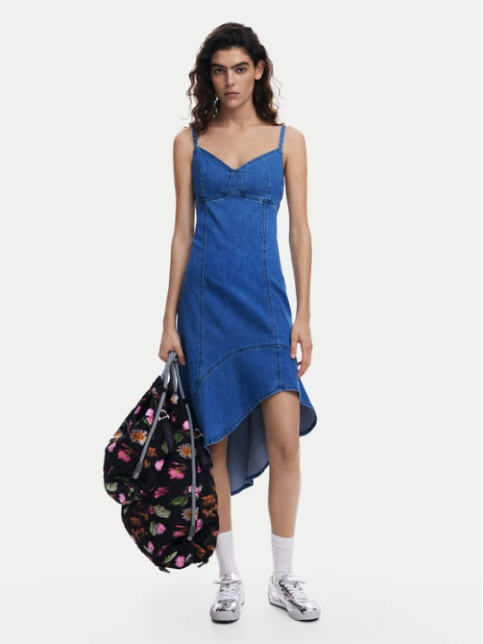 Zdjęcie produktu Desigual Sukienka jeansowa Munich 25SWVD07 Niebieski Regular Fit