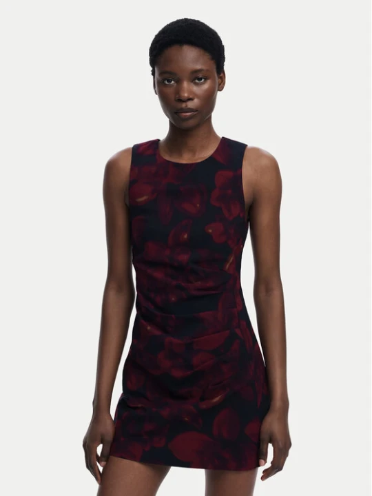 Zdjęcie produktu Desigual Sukienka koktajlowa Petofrunce 25WWVW20 Bordowy Slim Fit
